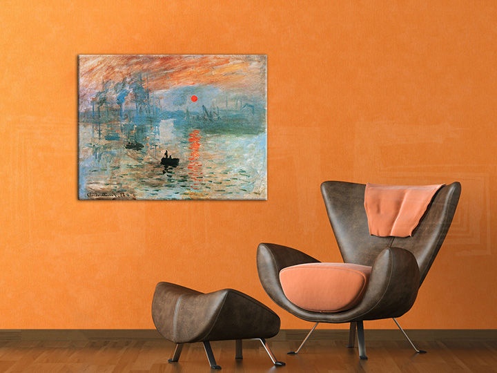 E-shop Obraz na plátne ZÁPAD SLNKA V PRÍSTAVE – Claude Monet    REP084