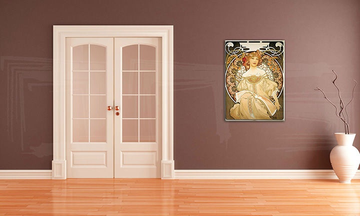 E-shop Obraz na plátne SNÍVANIE – Alfons Mucha