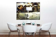 E-shop Obraz na plátne APPARITION ON FACE AND FRUIT DISH ON A BEACH – Salvador Dalí RE 30x50 cm