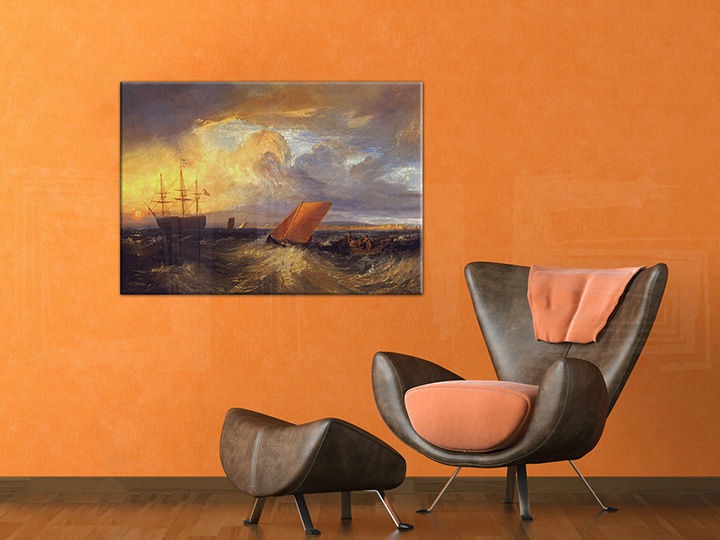 E-shop Obraz na plátne SHEERNESS VISTA DAL NORE – William Turner