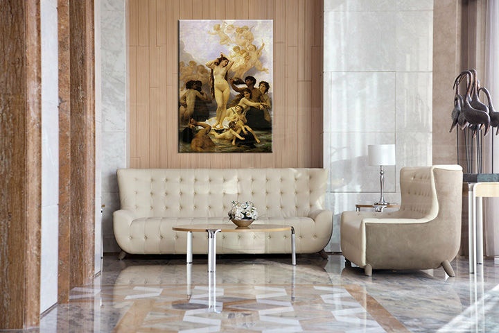 E-shop Obraz na plátne ZRODENIE VENUŠE - William Bouguereau