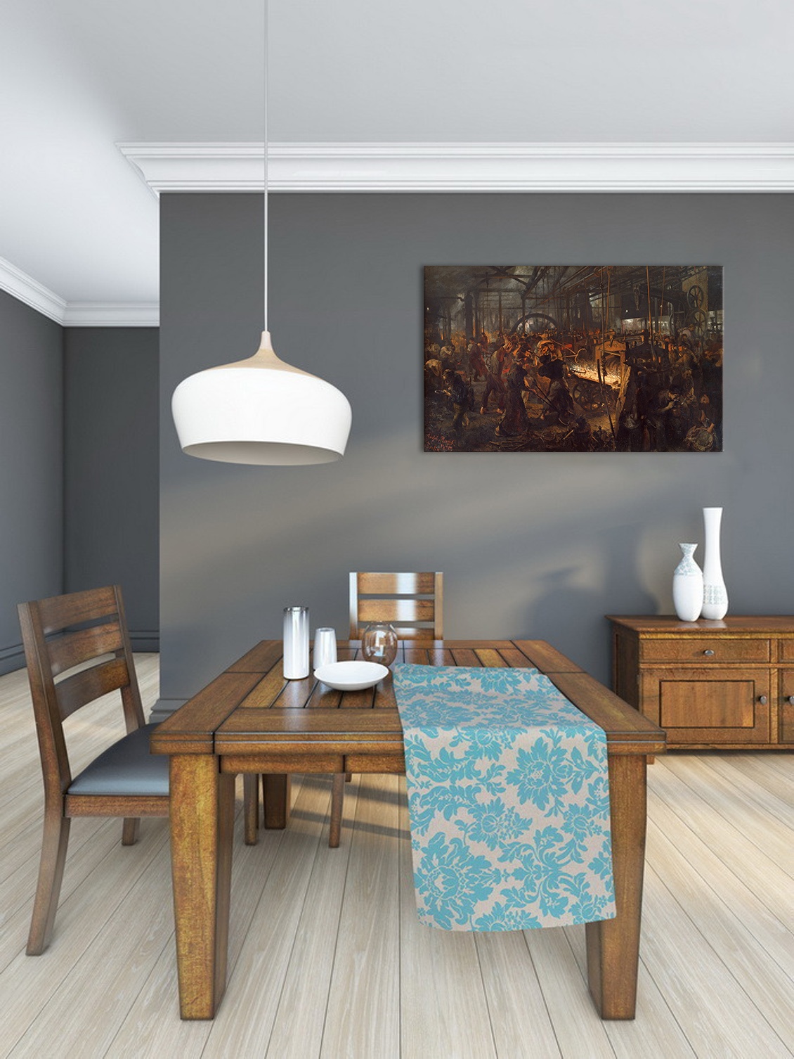 E-shop Obraz na plátne Adolph Menzel - Valcovňa železa