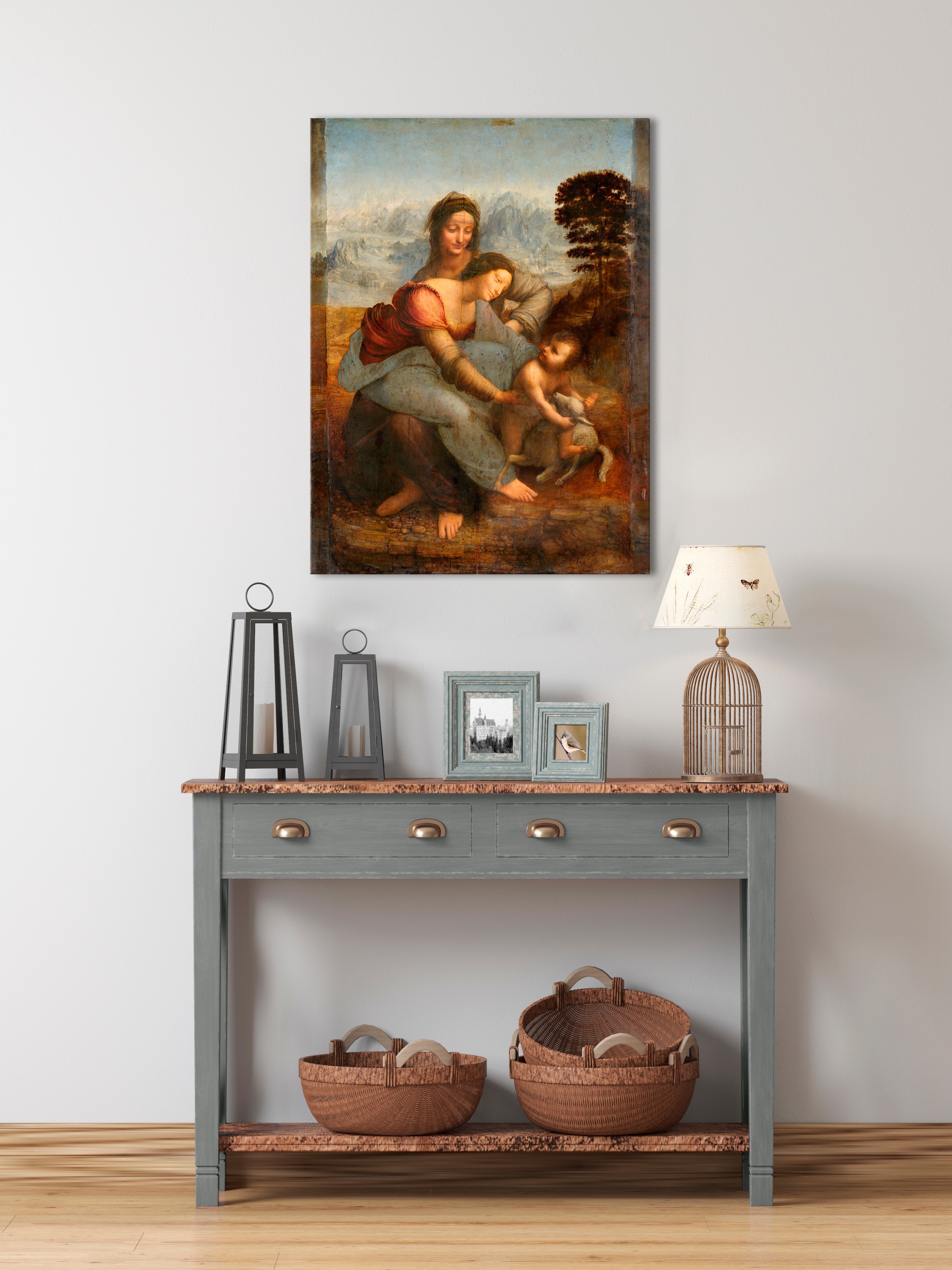 E-shop Obraz na plátne Leonardo da Vinci - Svätá rodina so svätou Annou