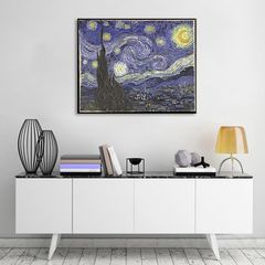 E-shop Obraz na plátne Vincent van Gogh - Hviezdna noc 40x50 cm