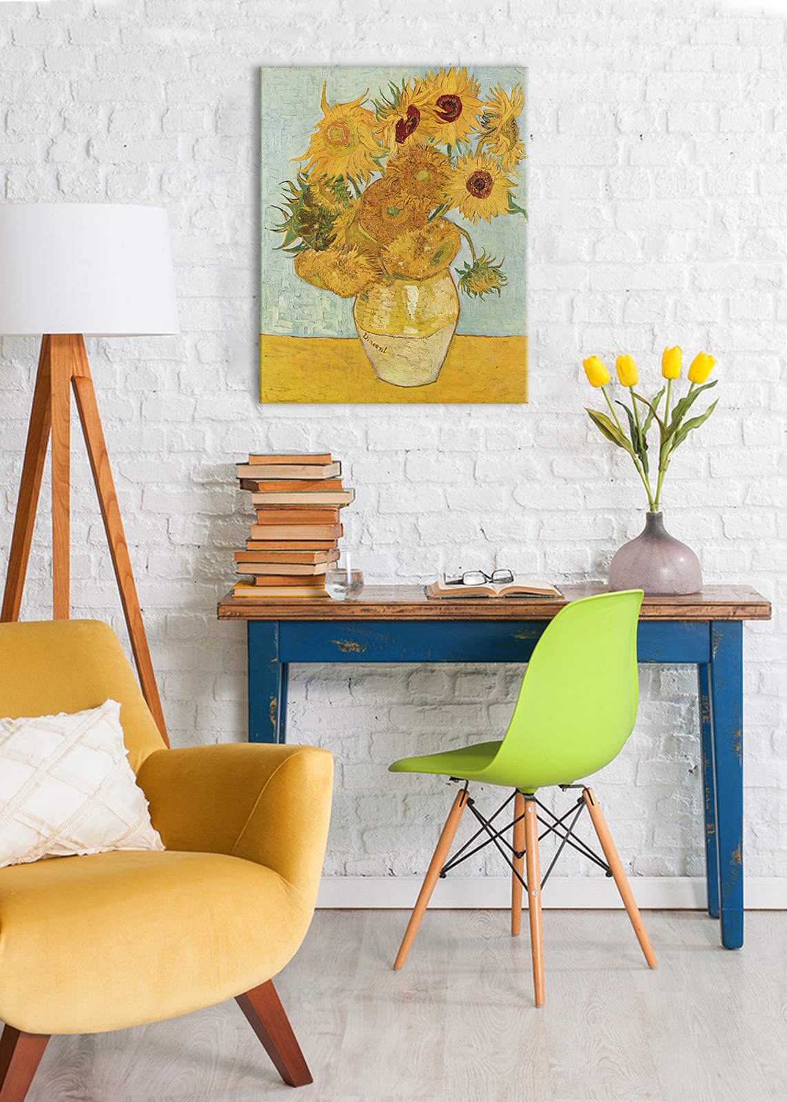 E-shop Obraz na plátne Vincent van Gogh - Váza s dvanástimi slnečnicami