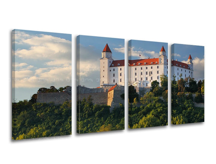 Levně Nástěnná malba 4 díly SLOVENSKO SK003E41