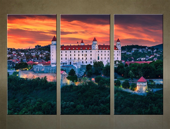 Levně HD Nástěnná malba 3 díly SLOVENSKO SK009C3