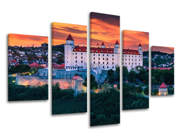 E-shop Obraz na stenu 5 dielny SLOVENSKO SK009E50