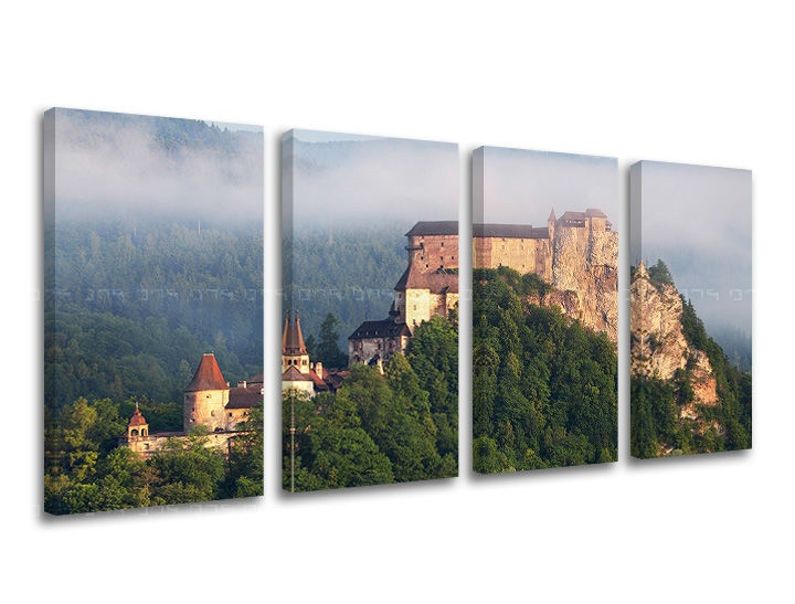 Levně Nástěnná malba 4 díly SLOVENSKO SK010E41