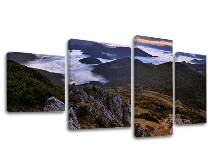 E-shop Obraz na plátne 4 dielny SLOVENSKO SK012E40
