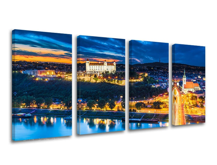 E-shop Obraz na stenu 4 dielny SLOVENSKO SK018E41