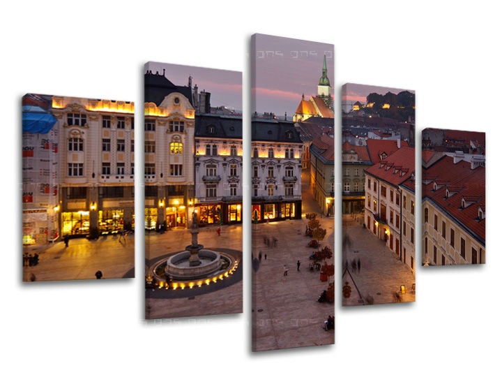 Levně Nástěnná malba 5 dílů SLOVENSKO SK022E50