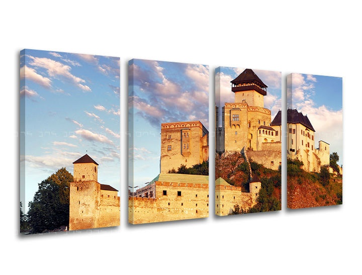 Levně Nástěnná malba 4 díly SLOVENSKO SK025E41