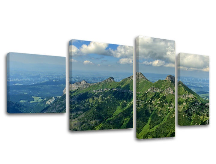 Levně 4dílná nástěnná malba SLOVENSKO / TATRY SK033E40