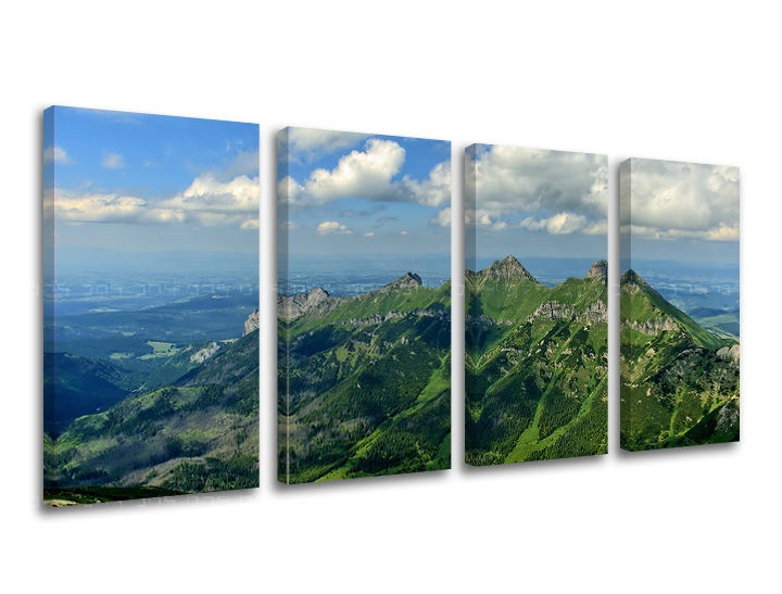 Levně 4dílná nástěnná malba SLOVENSKO / TATRY SK033E41
