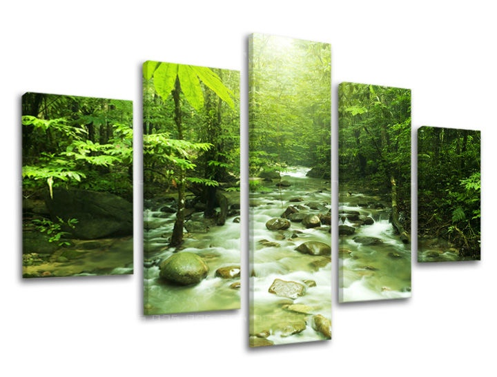 E-shop Obraz na stenu 5 dielny STROMY ST034E50