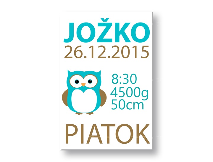 E-shop Náš chlapček Obraz na stenu s textom TEX014O1