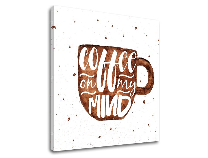 E-shop Obraz na stenu s textom Coffee on my mind