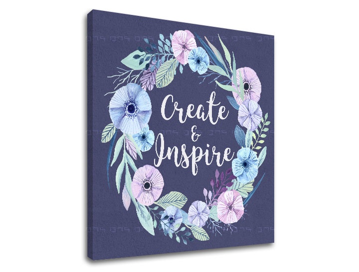 E-shop Obraz na stenu s textom Create and Inspire