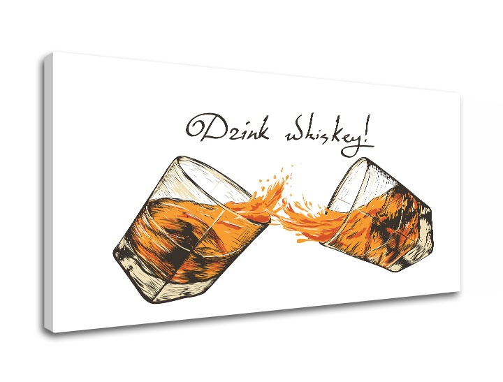 E-shop Obraz na stenu s textom Drink whiskey