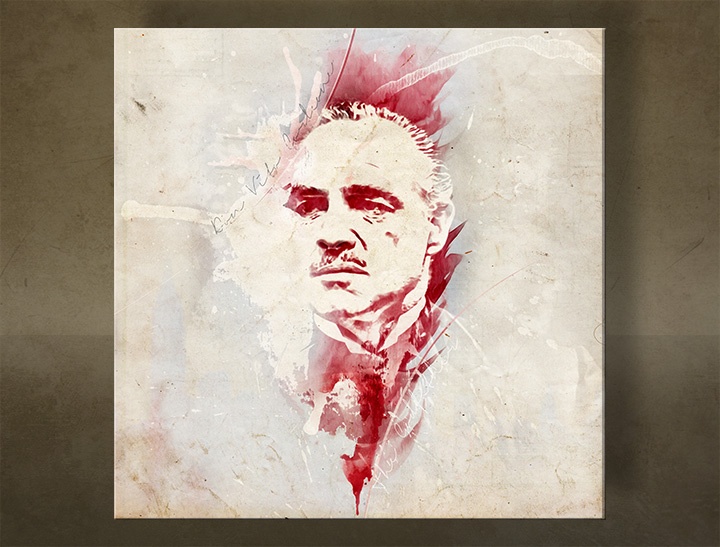 E-shop Obraz na stenu Godfather Marlon Brando - AQUArt / Tom Loris