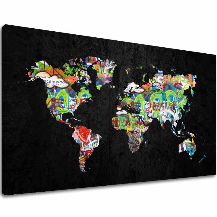 E-shop Obraz na plátne Mapa Sveta - Dizajnový Motív
