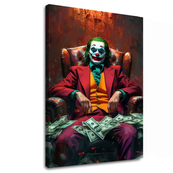 E-shop Obraz Joker: Pán chaosu | Talianske plátno 80x120 cm