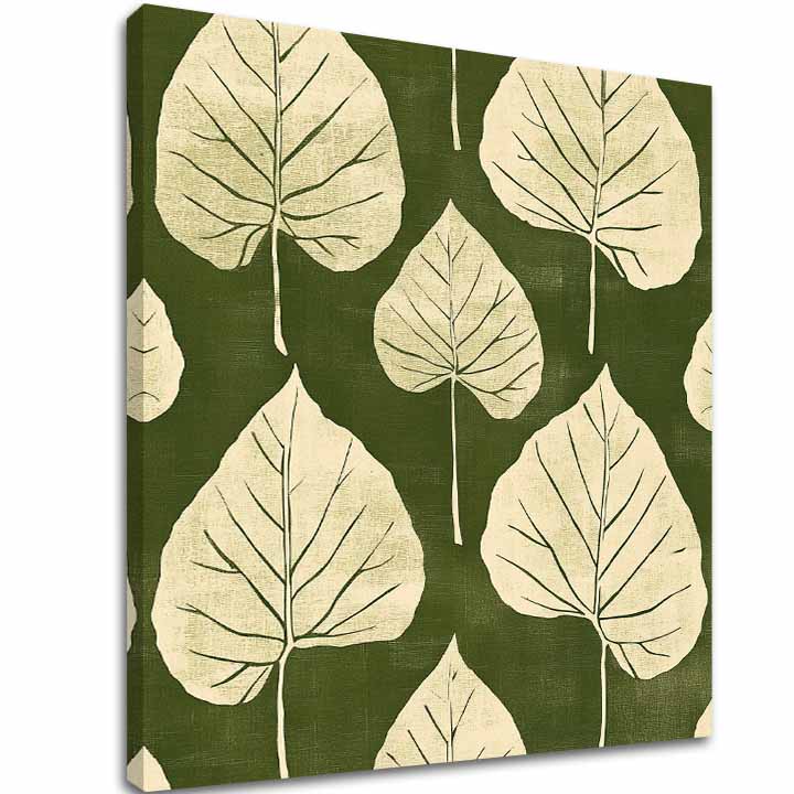 E-shop Obraz na plátne Zelené Listy - Botanický Motív