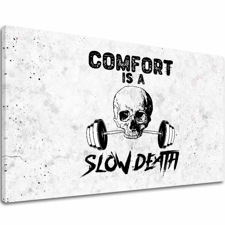 E-shop Obraz na plátne Comfort Is a Slow Death - Gym Motivácia