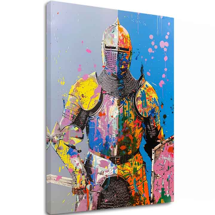 E-shop Obraz Graffiti Knight | Talianske plátno