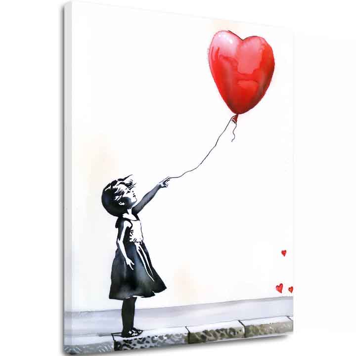 E-shop Obraz Heart Balloon Girl | Talianske plátno