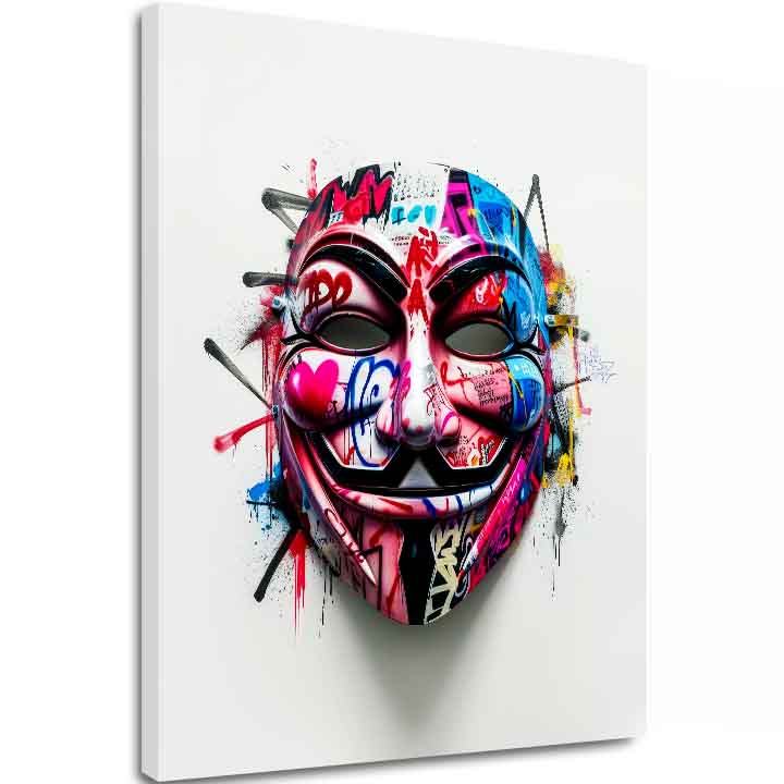 E-shop Obraz Anonymous Mask | Talianske plátno