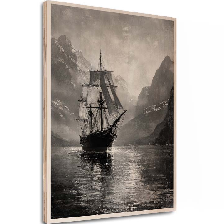 E-shop Obraz na dreve - Plavba tajomnými fjordmi