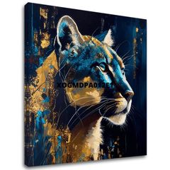 E-shop Dekoratívna maľba na plátne - PREMIUM ART - Silent Puma's Gaze