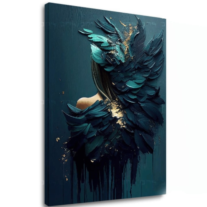 E-shop Moderné obrazy na plátne - Feminine Touch of Angelic Beauty 40x50 cm