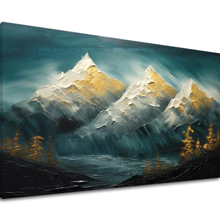 E-shop Moderný nástenný dekor Horizont zlatej harmónie - PREMIUM ART 40x60 cm