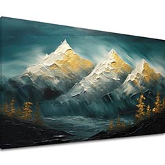 E-shop Moderný nástenný dekor Horizont zlatej harmónie - PREMIUM ART