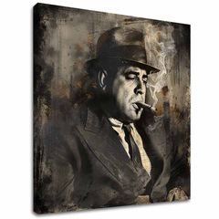E-shop Obraz Al Capone - Dym a moc | 100% originál domaľovaný akrylom