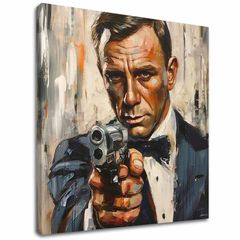 E-shop Obraz James Bond - Nebezpečná elegancia | 100% originál domaľovaný akrylom