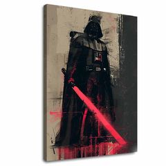 E-shop Obraz Darth Vader - Temná sila na plátne | 100% originál domaľovaný akrylom