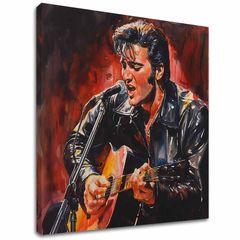 E-shop Obraz Elvis Presley - Ikona na pódiu | 100% originál domaľovaný akrylom