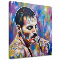 E-shop Obraz Freddie Mercury - Legenda pod reflektormi | 100% originál domaľovaný akrylom