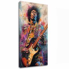 E-shop Obraz Jimi Hendrix - Ohnivé tóny | 100% originál domaľovaný akrylom