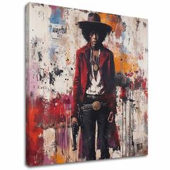 E-shop Obraz Jimi Hendrix - Divoký západ v akryle | 100% originál domaľovaný akrylom