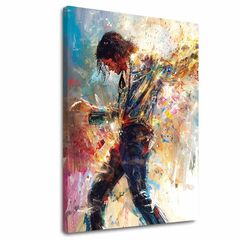 E-shop Obraz Michael Jackson - Tanečná energia | 100% originál domaľovaný akrylom