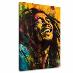 E-shop Obraz Bob Marley - Jamajská hviezda | 100% originál domaľovaný akrylom