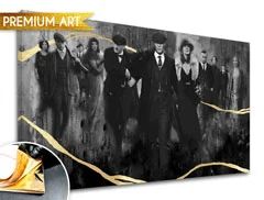 E-shop Obrazy na plátne - PREMIUM ART – Peaky Blinders rodina Zľava 30 % 80x140 cm