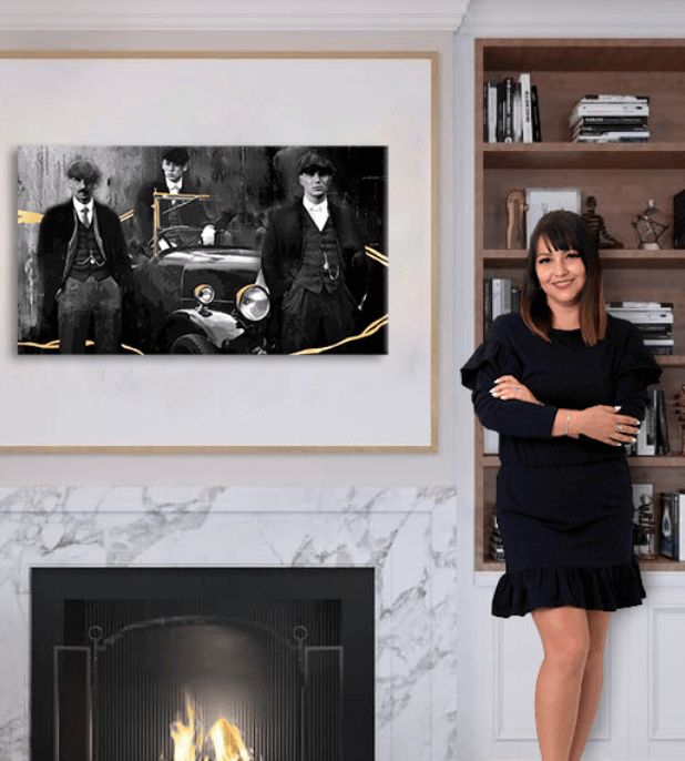E-shop Obrazy na plátne - PREMIUM ART – Peaky Blinders bratia 110x60 cm