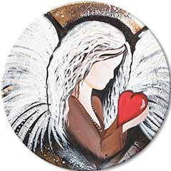 Levně Kulaté malby akrylem The Guardian of the Heart