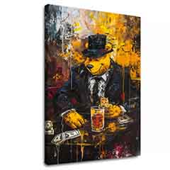 E-shop Obraz Mafia Boss Bear | Akrylové detaily